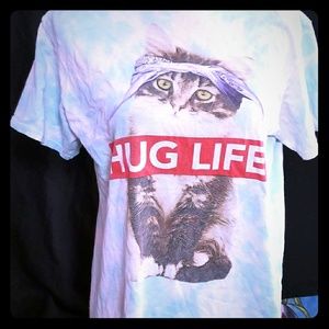 Ladies cat hug life thug life